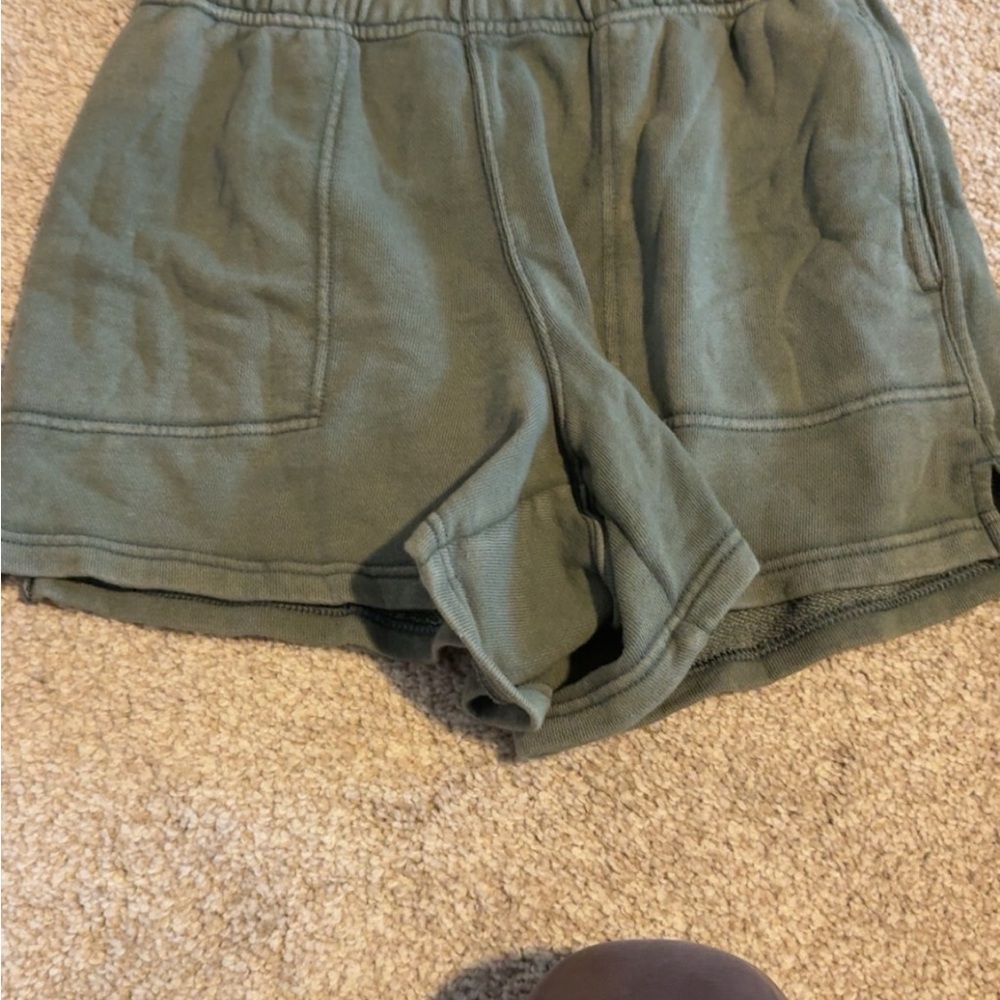 American Eagle Outfitters Olive Athletic Shorts